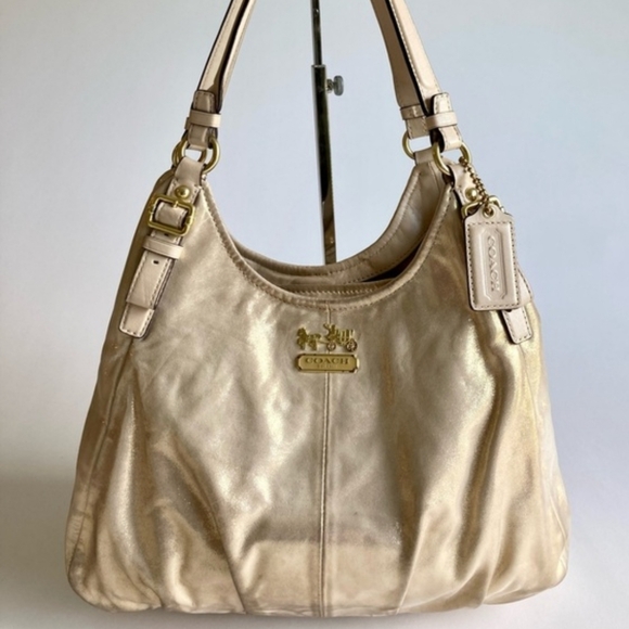 Coach Handbags - Coach Metallic Gold Shoulder Bag